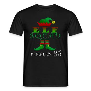35 Elfen Geburtstags Fantasie - Männer T-Shirt - Schwarz - Vorne - AI Model Male 178 light (178cm)