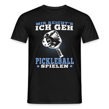 Ich geh Pickleball spielen Pickelball - Männer T-Shirt - Schwarz - Vorne - AI Model Male 178 light (178cm)