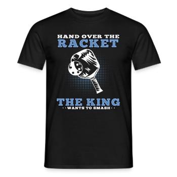 Pickelball König schmettern Pickleball - Männer T-Shirt - Schwarz - Vorne - AI Model Male 178 light (178cm)