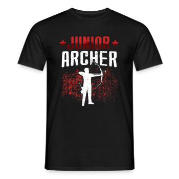 Nachwuchs Bogenschütze Bogenschießen Bogenschützen - Männer T-Shirt - Schwarz - Vorne - AI Model Male 178 light (178cm)