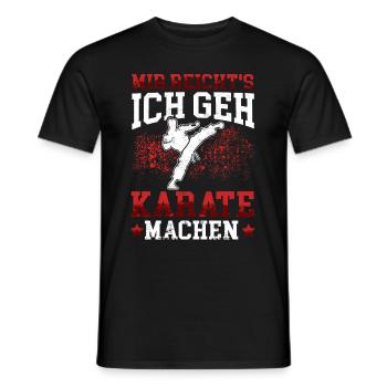 Geh Karate machen Karateka asiatischer Kampfsport - Männer T-Shirt - Schwarz - Vorne - AI Model Male 178 light (178cm)