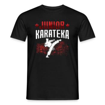 Karaté Junior Karatéka Arts Martiaux Asiatiques - T-shirt homme - noir - Devant - AI Model Male 178 light (178cm)