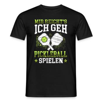 Ich geh Pickleball spielen Pickelball - Männer T-Shirt - Schwarz - Vorne - AI Model Male 178 light (178cm)
