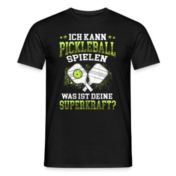 Pickelball Ich kann Pickleball spielen - Männer T-Shirt - Schwarz - Vorne - AI Model Male 178 light (178cm)