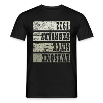 1972 En février Millésime - T-shirt homme - noir - Devant - AI Model Male 178 light (178cm)