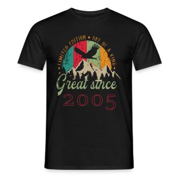 18 ans dragon anniversaire fantaisie - T-shirt homme - noir - Devant - AI Model Male 178 light (178cm)
