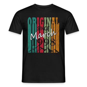 Les légendes sont nées en 1998 - T-shirt homme - noir - Devant - AI Model Male 178 light (178cm)
