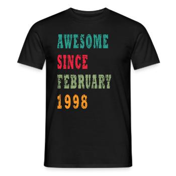 25 ans, verdict de naissance - T-shirt homme - noir - Devant - AI Model Male 178 light (178cm)