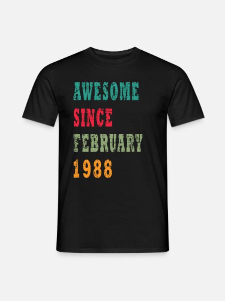 35 Jahre alt, Geburtsspruch - Männer T-Shirt - Schwarz
