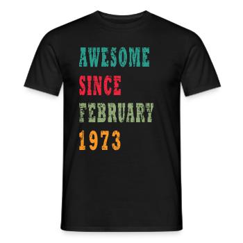 50 Jahre alt, Geburtsspruch - Männer T-Shirt - Schwarz - Vorne - AI Model Male 178 light (178cm)