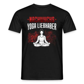 Nachwuchs Yoga Liebhaber Namasté Meditation - Männer T-Shirt - Schwarz - Vorne - AI Model Male 178 light (178cm)