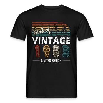 Original 1983 Jahrgang Vintage Retro Geburtstag - Männer T-Shirt - Schwarz - Vorne - AI Model Male 178 light (178cm)