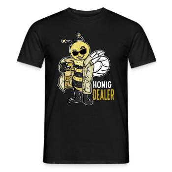 Honig Dealer Imker Honig Biene Imkerei Bienenzucht - Männer T-Shirt - Schwarz - Vorne - AI Model Male 178 light (178cm)