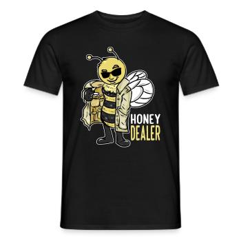 Marchand de miel Apiculteur Apiculture du miel Apiculture - T-shirt homme - noir - Devant - AI Model Male 178 light (178cm)