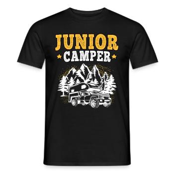 Camping Descendance Camping Caravane Vacances - T-shirt homme - noir - Devant - AI Model Male 178 light (178cm)
