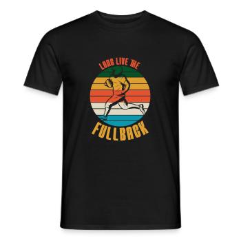FULLBACK Football Game American Football USA - T-shirt homme - noir - Devant - AI Model Male 178 light (178cm)