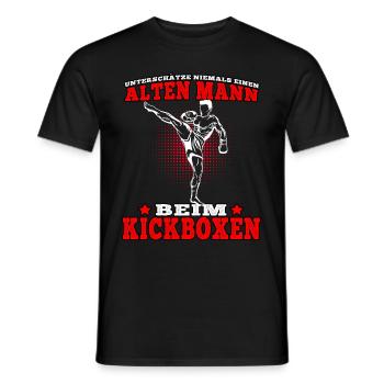 Kickboxen ist wichtiger Muay Thai Kampfsport - Männer T-Shirt - Schwarz - Vorne - AI Model Male 178 light (178cm)
