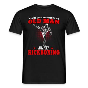 Kickboxen ist wichtiger Muay Thai Kampfsport - Männer T-Shirt - Schwarz - Vorne - AI Model Male 178 light (178cm)