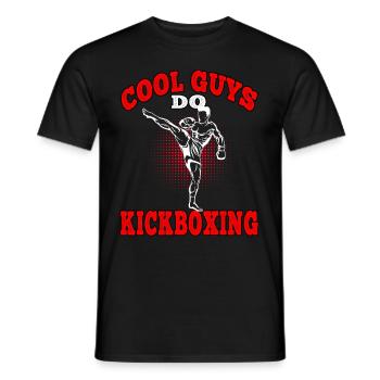 Coole Jungs Kickboxen Muay Thai Kampfsport Boxen - Männer T-Shirt - Schwarz - Vorne - AI Model Male 178 light (178cm)