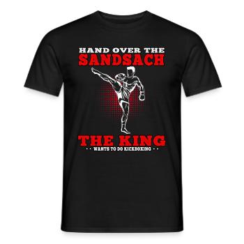 Kickboxer König wil Kickboxen Muay Thai Kampfsport - Männer T-Shirt - Schwarz - Vorne - AI Model Male 178 light (178cm)