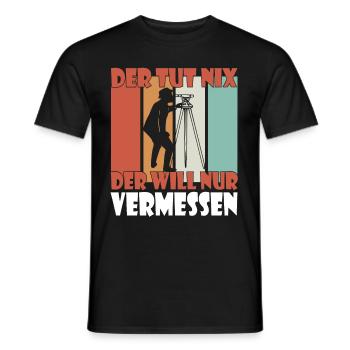 Vermessen Vermesser - Männer T-Shirt - Schwarz - Vorne - AI Model Male 178 light (178cm)