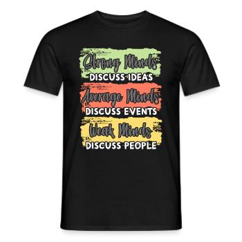 Success is a journey, not a goal motivation - Men's T-Shirt - black - Front - AI Model Male 178 light (178cm)