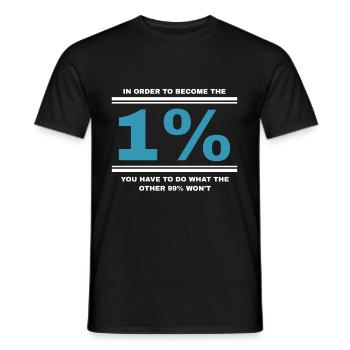 Le vrai don du capitalisme capitaliste - T-shirt homme - noir - Devant - AI Model Male 178 light (178cm)