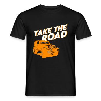 Véhicule tout-terrain 4x4 - T-shirt homme - noir - Devant - AI Model Male 178 light (178cm)
