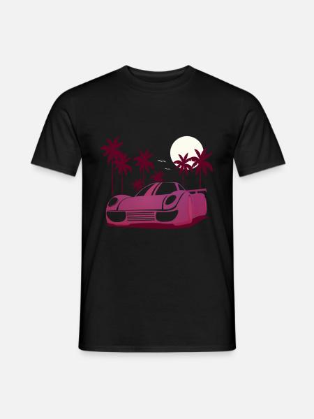 Course automobile - Voitures de course - Voitures de sport - T-shirt homme - noir