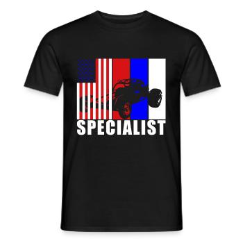 Buggy Racer Hobby USA Flag USA - T-shirt homme - noir - Devant - AI Model Male 178 light (178cm)