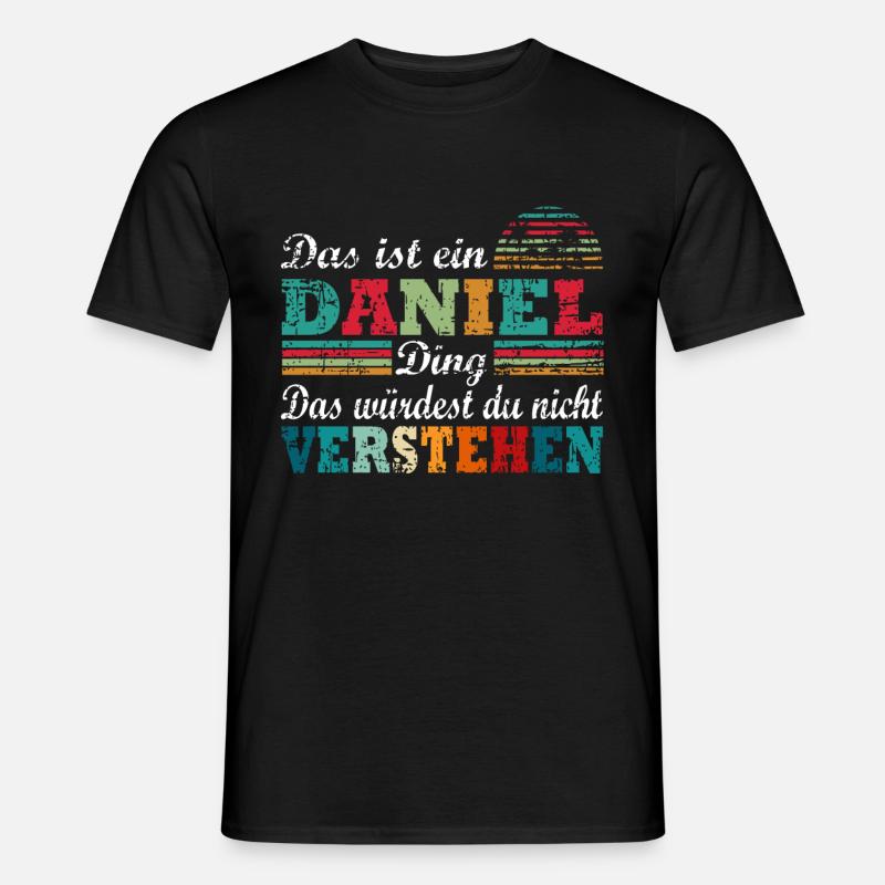 Name Daniel - Männer T-Shirt - Schwarz