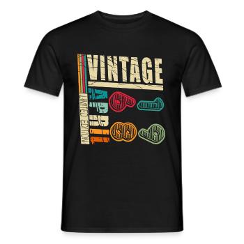 Avril 1968 Naissance - T-shirt homme - noir - Devant - AI Model Male 178 light (178cm)