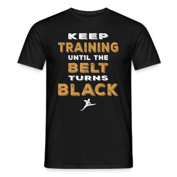Kultiges Vintage Karate Motiv Karate Training - Männer T-Shirt - Schwarz - Vorne - AI Model Male 178 light (178cm)