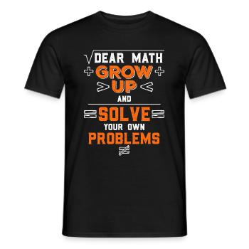 Young Mathematicians Gift - Men's T-Shirt - black - Front - AI Model Male 178 light (178cm)