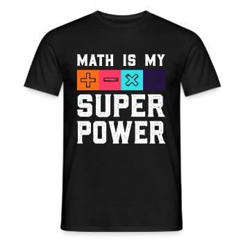 Funny Math Saying Mathematician Gift - Men's T-Shirt - black - Front - AI Model Male 178 light (178cm)