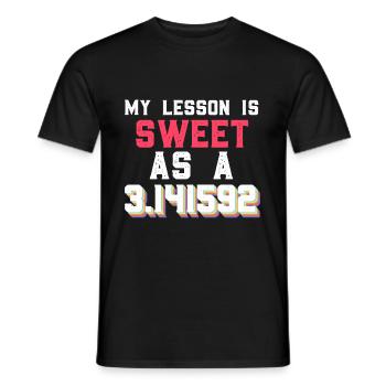 Mathematik Zahl Pi Spruch completely irrational - Männer T-Shirt - Schwarz - Vorne - AI Model Male 178 light (178cm)