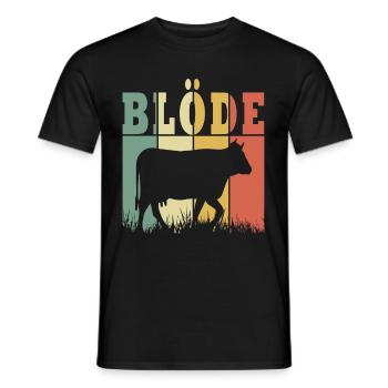 Kuh Kühe Rind Bauernhof Landwirt Geschenk - Männer T-Shirt - Schwarz - Vorne - AI Model Male 178 light (178cm)