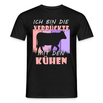 Kuh Kühe - Männer T-Shirt - Schwarz - Vorne - AI Model Male 178 light (178cm)