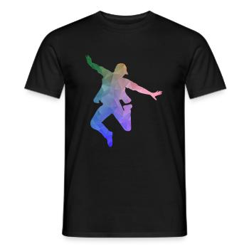 Hip Hop bboy - Männer T-Shirt - Schwarz - Vorne - AI Model Male 178 light (178cm)