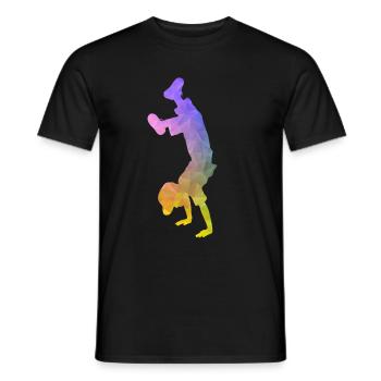 Chemise Handstand - Sport Fitness Yoga Cadeau - T-shirt homme - noir - Devant - AI Model Male 178 light (178cm)