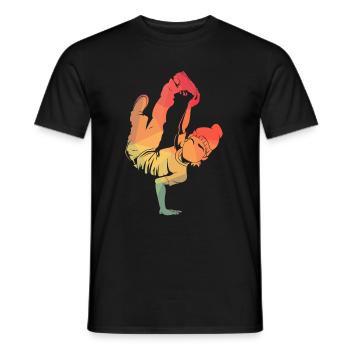 Hip Hop breakdance Dance - Männer T-Shirt - Schwarz - Vorne - AI Model Male 178 light (178cm)