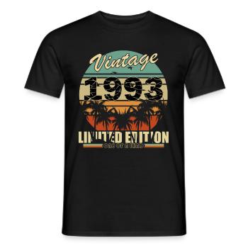 1993 - Né en 1993 - Fantastique depuis 1993 - T-shirt homme - noir - Devant - AI Model Male 178 light (178cm)