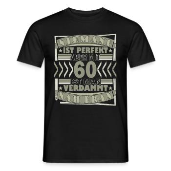 60. Geburtstag 1963 Vintage Geburtstag Spruch - Männer T-Shirt - Schwarz - Vorne - AI Model Male 178 light (178cm)