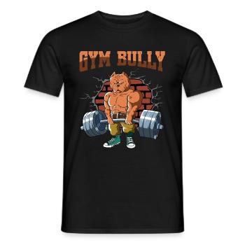 Fitness Training Pumps Bulldog Deadlift Fitnes - Men's T-Shirt - black - Front - AI Model Male 178 light (178cm)