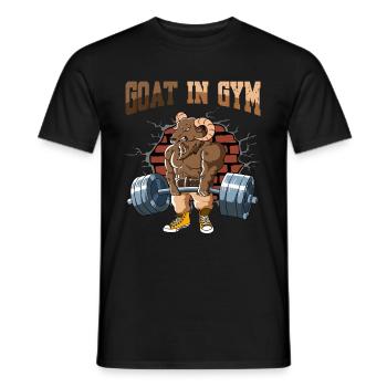 Fitness Training Pumps Gorilla Deadlift Fitness - Men's T-Shirt - black - Front - AI Model Male 178 light (178cm)