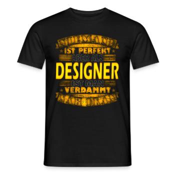 Grafiker Grafik Design Designerin Geschenkidee - Männer T-Shirt - Schwarz - Vorne - AI Model Male 178 light (178cm)