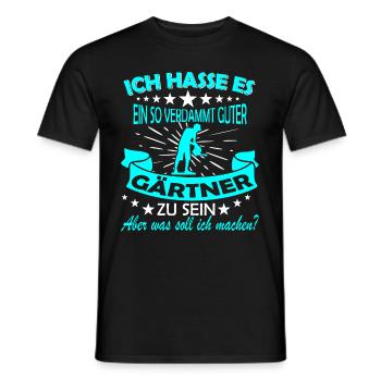 Gartenarbeit & Gärtnern - Männer T-Shirt - Schwarz - Vorne - AI Model Male 178 light (178cm)