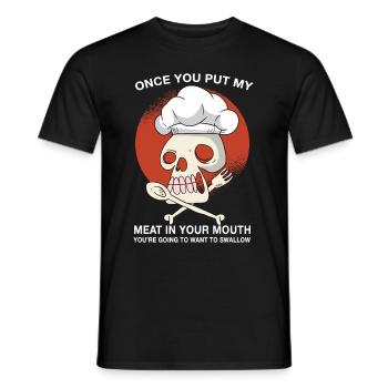 Koch Küche kochen Geschenk Spruch - Männer T-Shirt - Schwarz - Vorne - AI Model Male 178 light (178cm)
