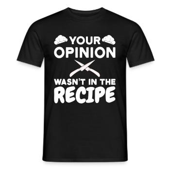 Chef Chef Cooking Saying - Men's T-Shirt - black - Front - AI Model Male 178 light (178cm)