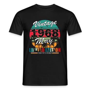 Mai 1968 Cadeau d’anniversaire Mai 1968 Mai 1968 - T-shirt homme - noir - Devant - AI Model Male 178 light (178cm)